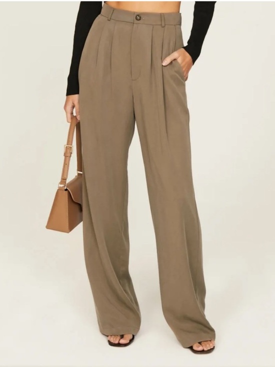 Pants - Reformation.. Mason Pants/ Size  6 / Color Tan